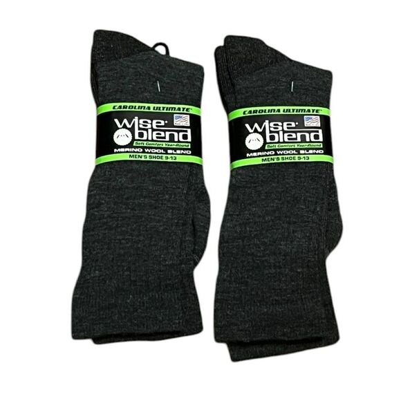 Wise Blend Men’s Merino Wool Blend Socks, Size L, NWT - Picture 1 of 4